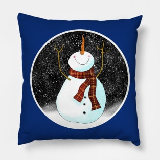 Christmas Snowman Pillow