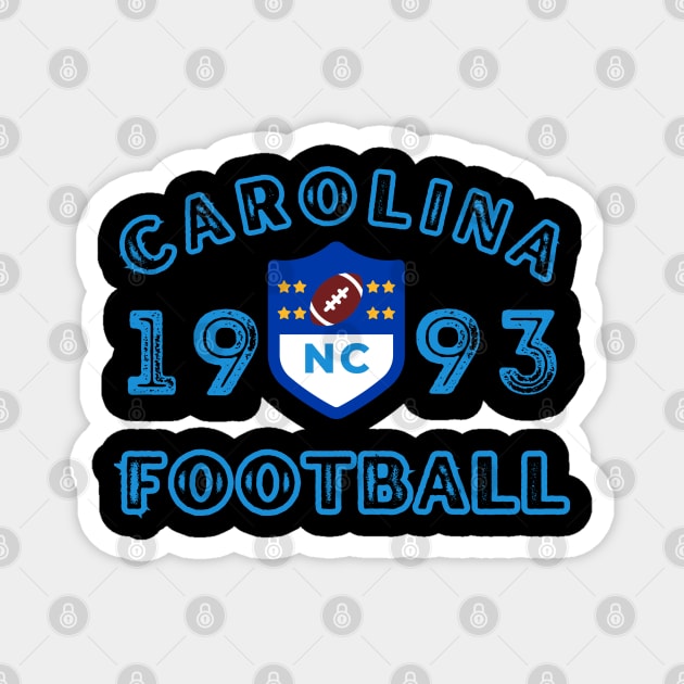 North Carolina Football Vintage Style Magnet by Borcelle Vintage Apparel 