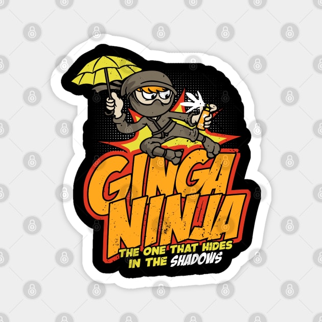 The Ginga Ninja Magnet by NerdShizzle