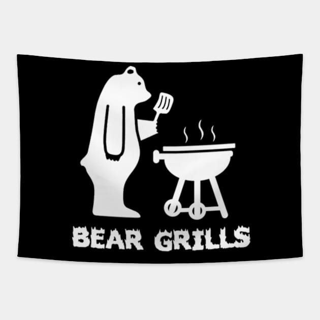 Bear Grills Tapestry by Three Meat Curry