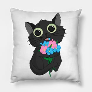 Cute Black cat Pillow