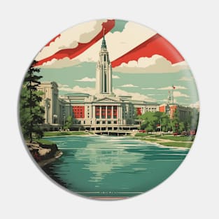 Winnipeg Vintage Poster Tourism Pin