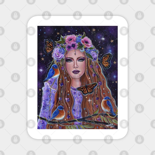 Persephone goddess by Renee Lavoie Magnet by ReneeLLavoie