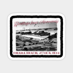 Greetings from Normandy - Omaha Beach Magnet