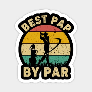 Vintage Best Pap By Par Funny Golfing Golf Player Gift Magnet