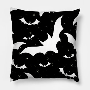 Bat Print Pillow