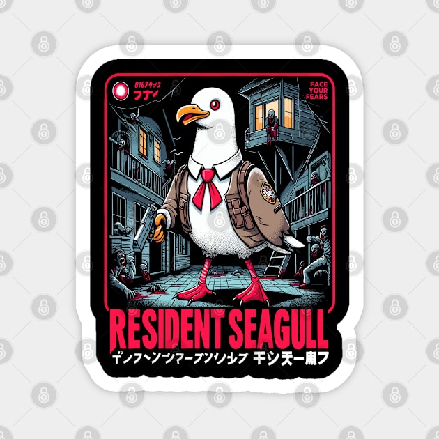 Resident Seagull Magnet by Lima's