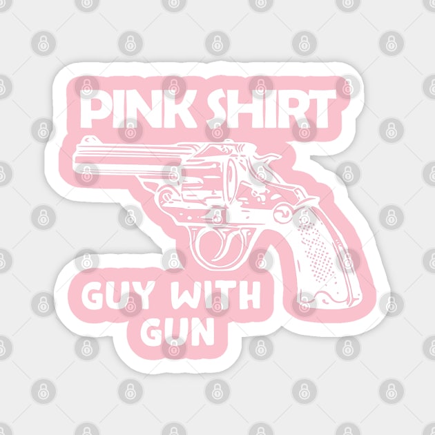 Pink Polo Gun Guy Magnet by DesignerMAN