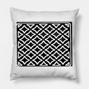 Celtic black and white weave Pillow