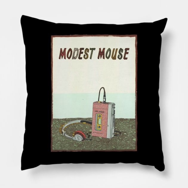 modest poster retro art Pillow by Forsen Lukatim