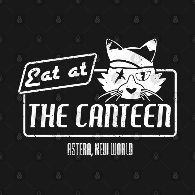Eat at the Canteen - b&w version by CCDesign