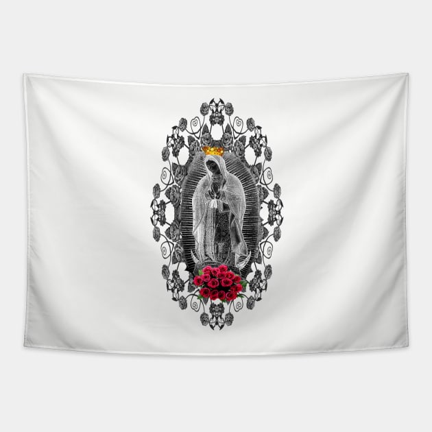 Guadalupe Virgin Mary Our Lady of  Mexico Tilma Juan Diego 01 Tapestry by hispanicworld