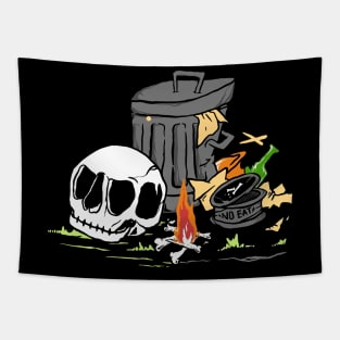 Recycle skull deat Tapestry