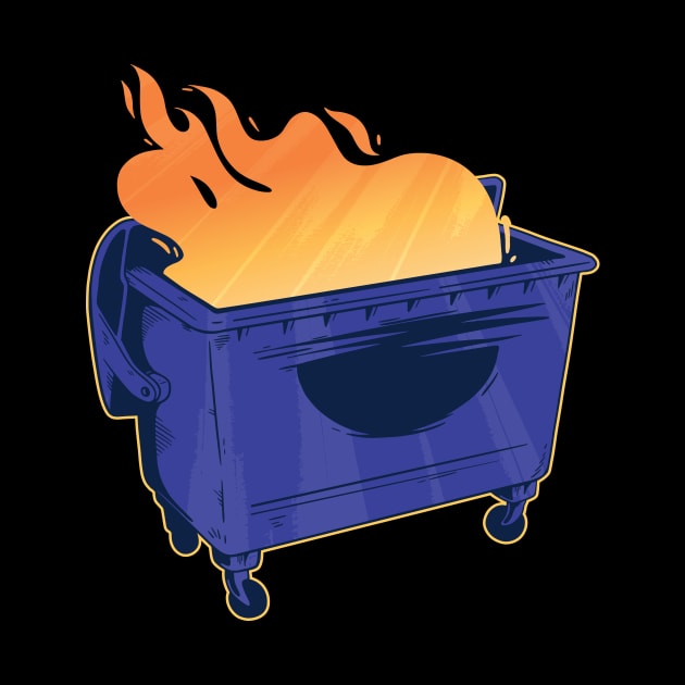 burning dumpster Demo by Shirtseller0703