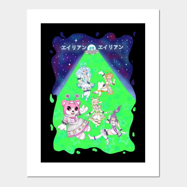 Alien Alien Hello Happy World Ft Hatsune Miku Bang Dream Girls Band Party Posters And Art Prints Teepublic Au