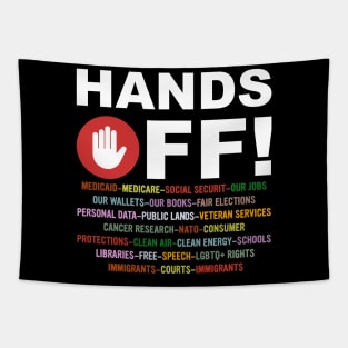 Hands-Off-Protest Tapestry