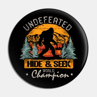 Bigfoot Undefeated Hide and Seek Champion Pin
