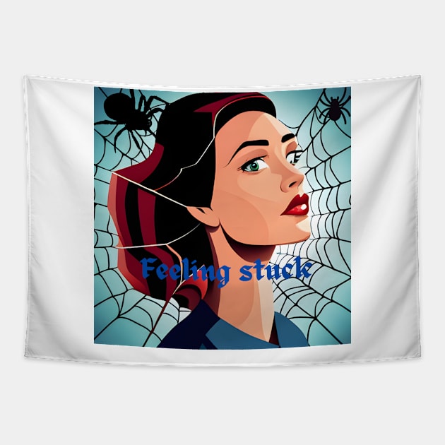 Feeling Stuck Tapestry by Inspirational Doses