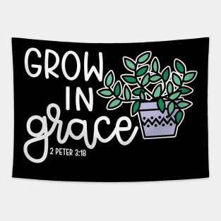 Grow In Grace Succulent Plant Christian Faith Cute Tapestry