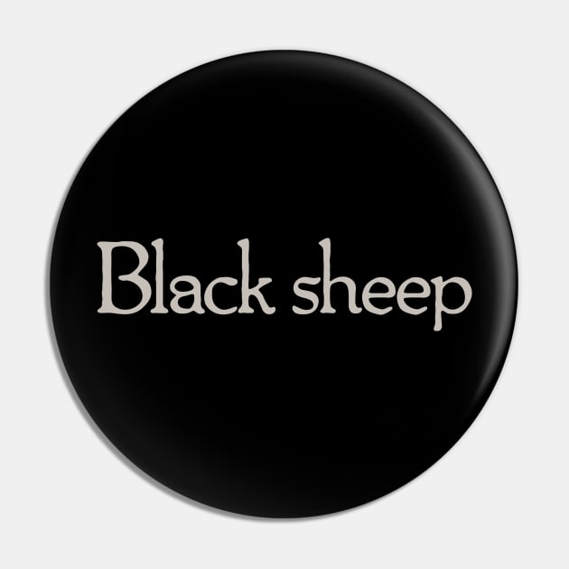 Black Sheep Pin by calebfaires