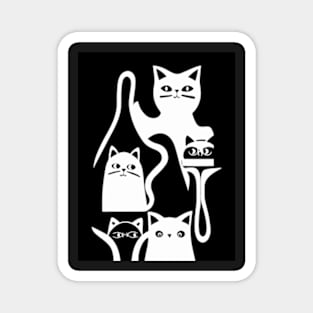 Cats Doodle Magnet