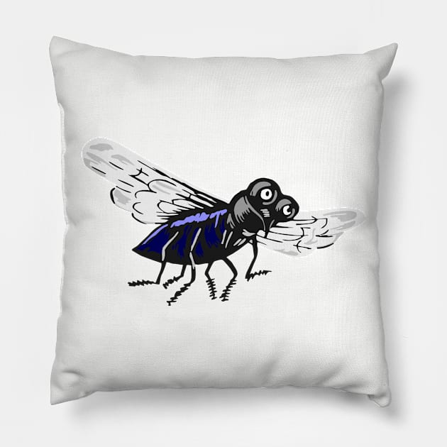 Fly Pillow by linesdesigns