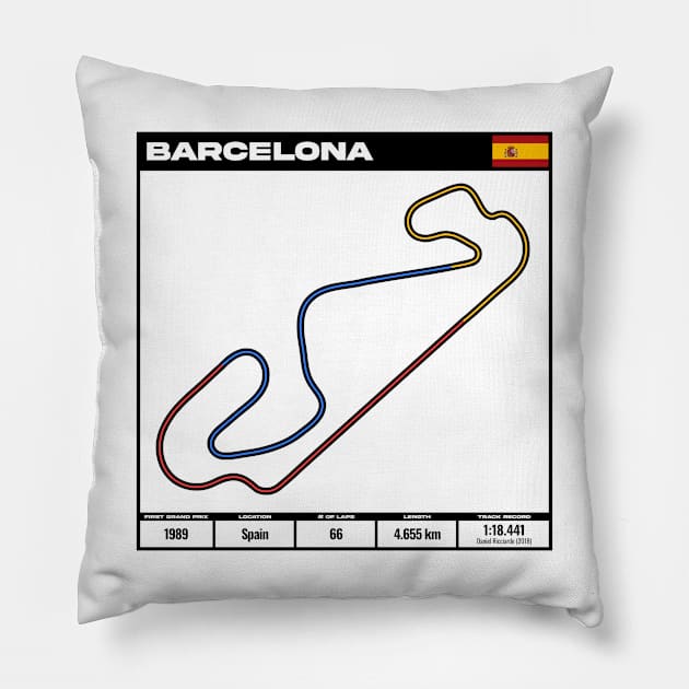 formula one circuit barcelona - formula one track - formula 1 track T-Shirt Hoodie Pillow by digidashdigital