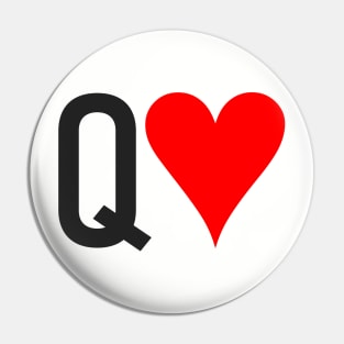 Queen of Hearts Pin