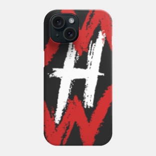 White and Red Hidden Wisdom Logo Phone Case