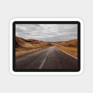 Road Through North African Landscape Magnet