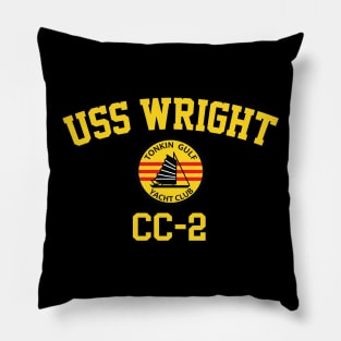 USS Wright CC-2 Tonkin Gulf Yacht Club Pillow