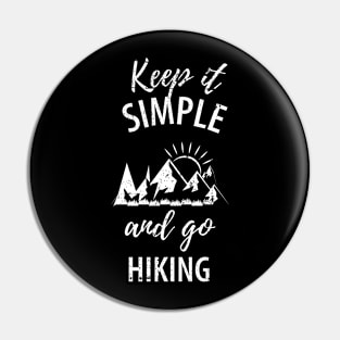 Mountains Hiking Pin