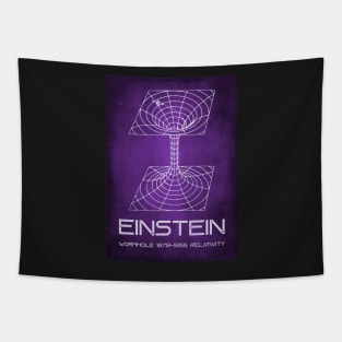 Einstein Wormhole Blackhole Theory of Relativity Poster Tapestry