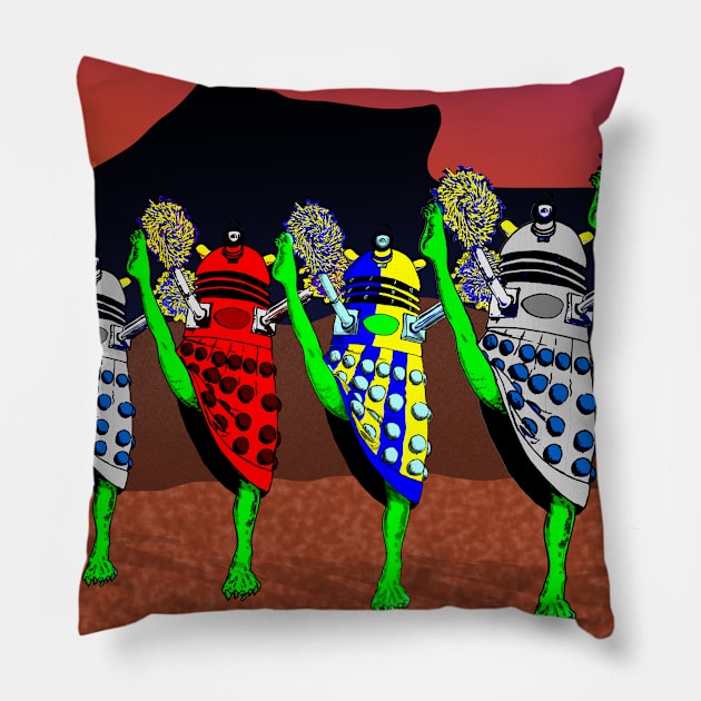 Dancing Daleks Pillow by robgprice