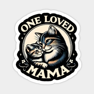 One loved mama - cats Magnet