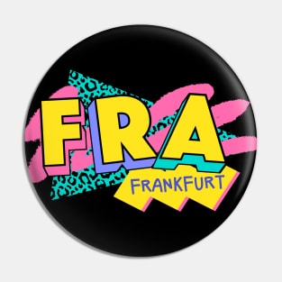 Frankfurt, Germany Retro 90s Logo Pin