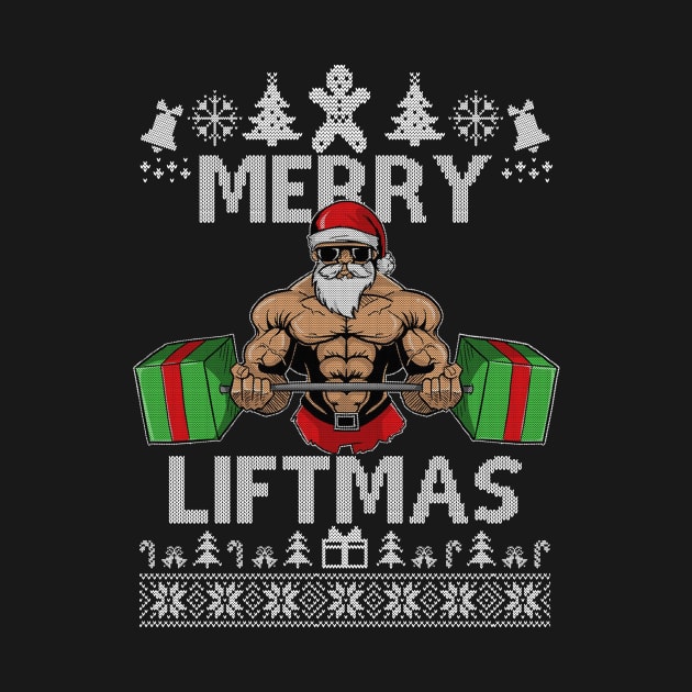 Merry Liftmas Christmas Xmas Fitmas Fitness Santa Holiday 5 by SloanCainm9cmi