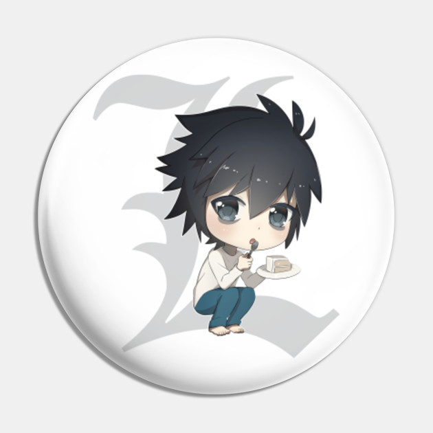 Death Note L Lawliet Cute Pin Teepublic