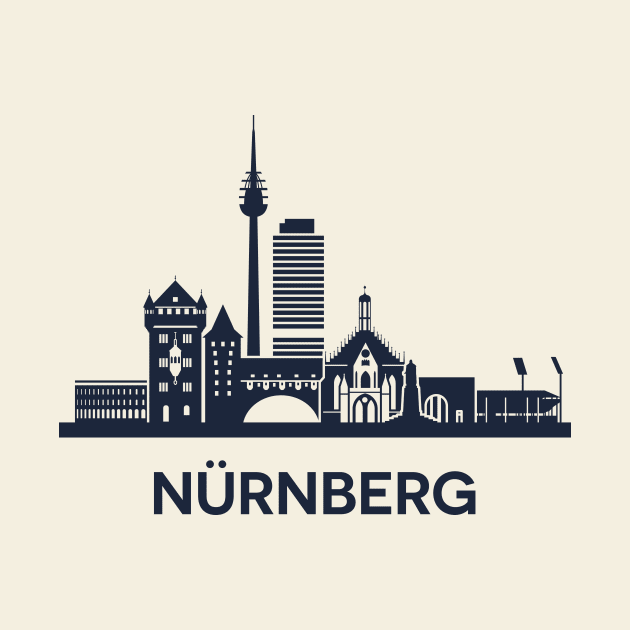 Nuremberg Skyline Emblem by yulia-rb