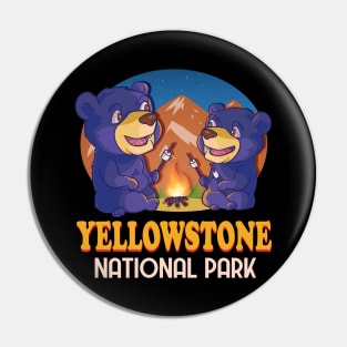 Yellowstone National Park Black Bear Camping Pin