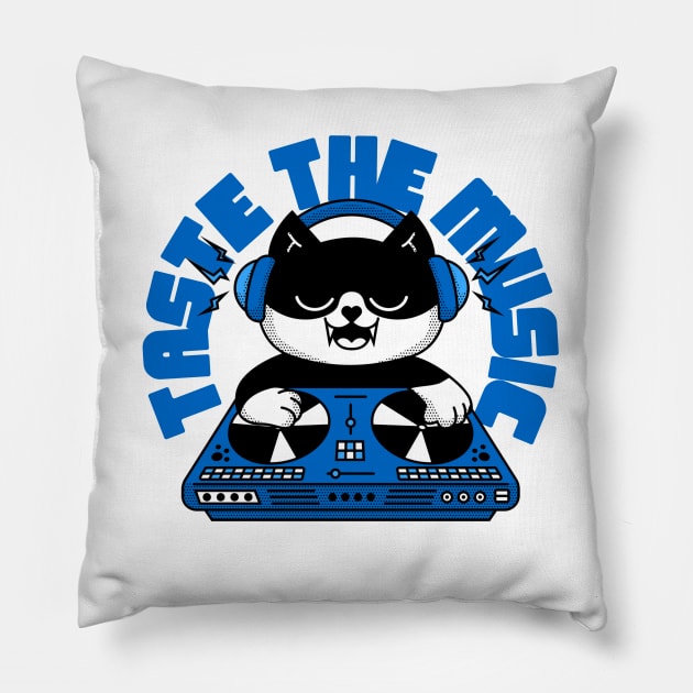 Taste the Music Pillow by Mirage Tees