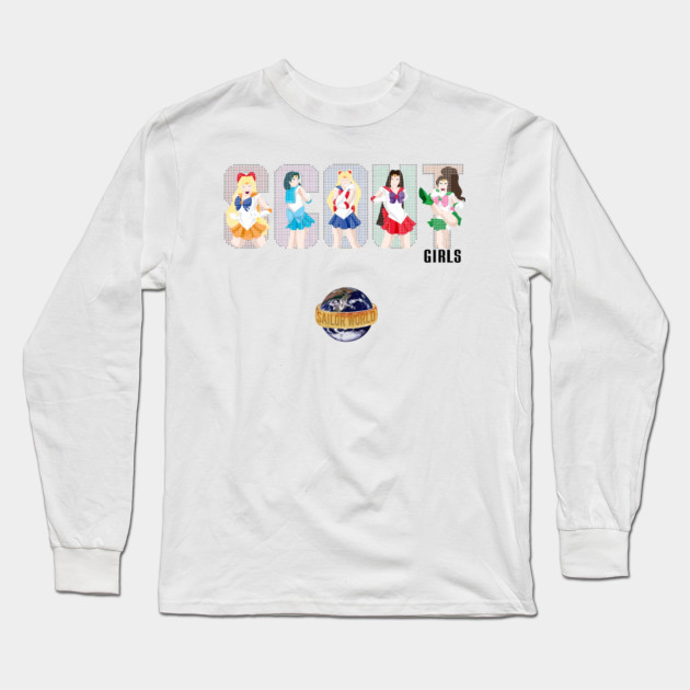 Scout Girls Sailor World Sailor Moon Long Sleeve T Shirt Teepublic