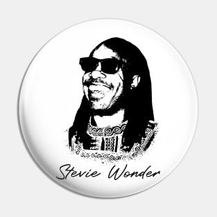 Stevie Wonder Black Sunglass Pin