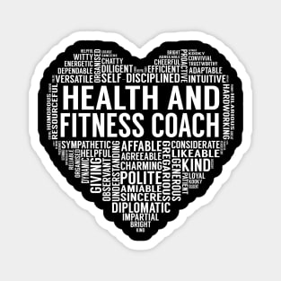 Health and Fitness Coach Heart Magnet