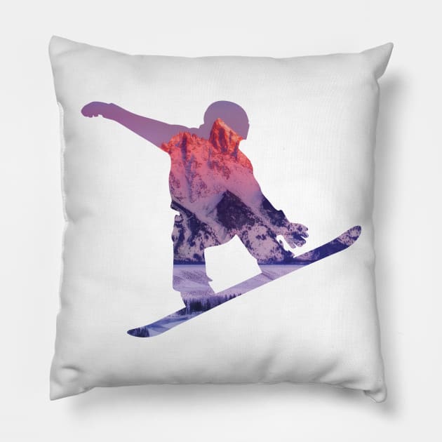 Snowboard 2 Pillow by nuijten