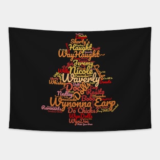 Wynonna Earp Word Tree Tapestry