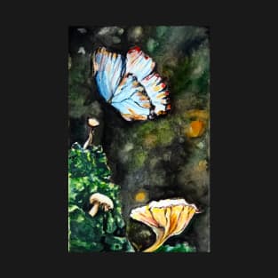 Butterfly and the Mushroom Patch T-Shirt