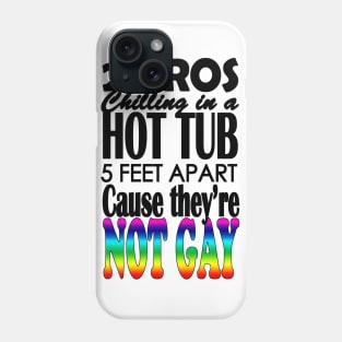 TWO BROS CHILLING IN A HOT TUB Phone Case