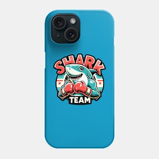 Shark with boxing gloves Phone Case