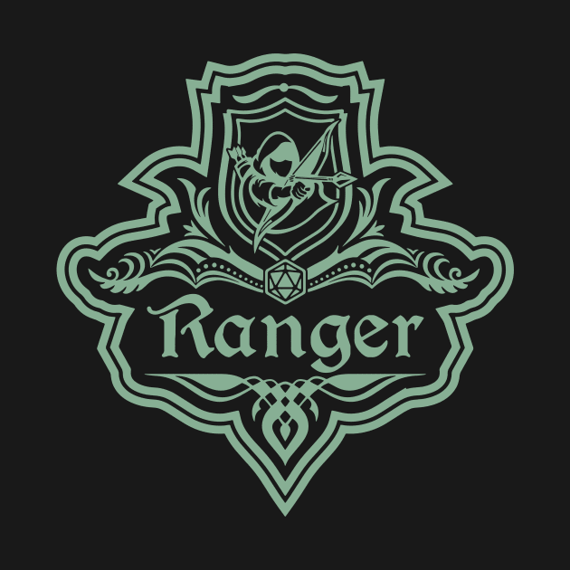 D&D Ranger 1 Color Emblem by Sunburst